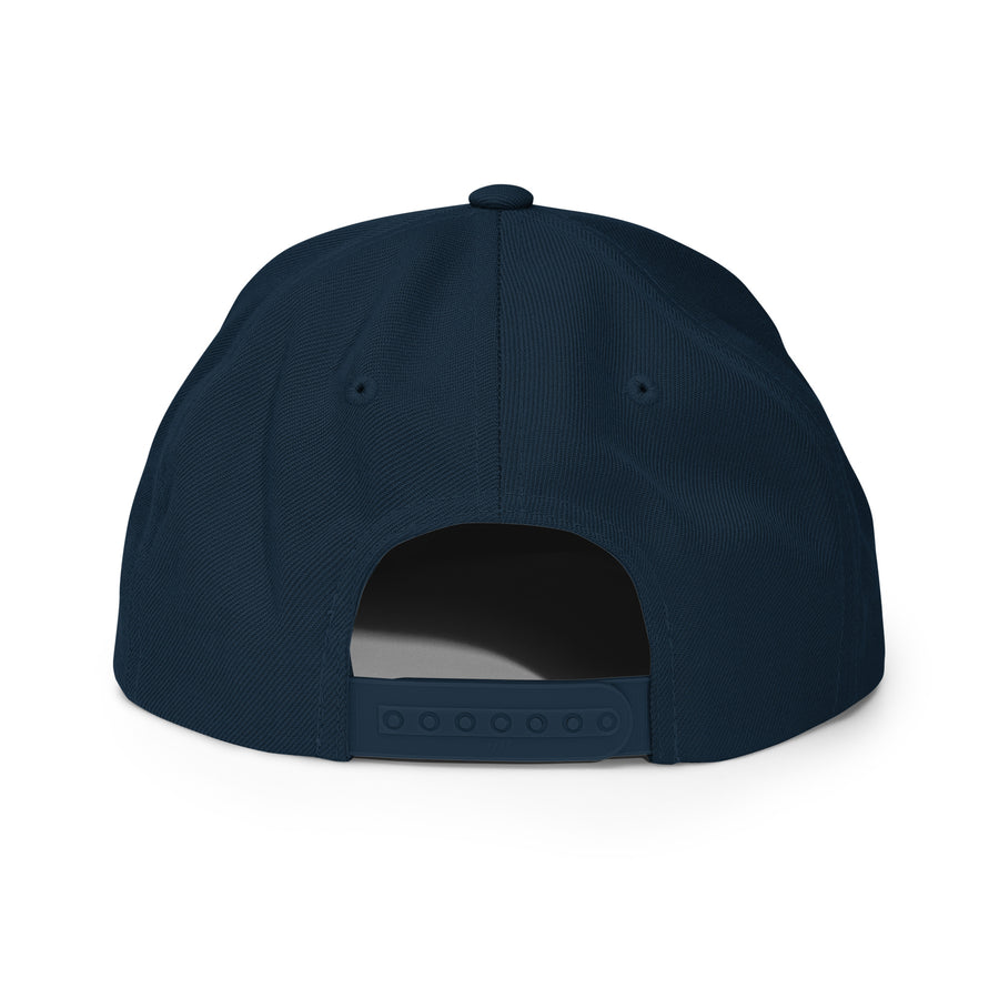 Snapback gaff cap rear view
