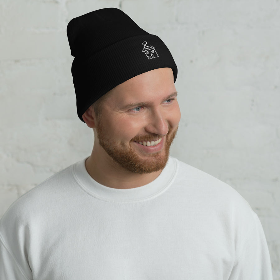 The gaff beanie rear view